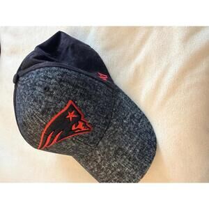 47 Brand New England Patriots NFL Hat Mens Adjustable Grey Black Curved Brim Cap